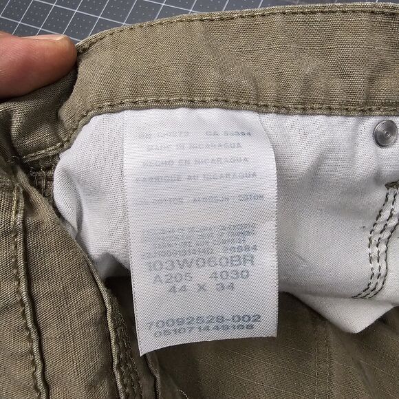 Wrangler Riggs Pants 44x34 Double Knee Cargo Ripstop Canvas Workwear Y2K Biker - Picture 6 of 16